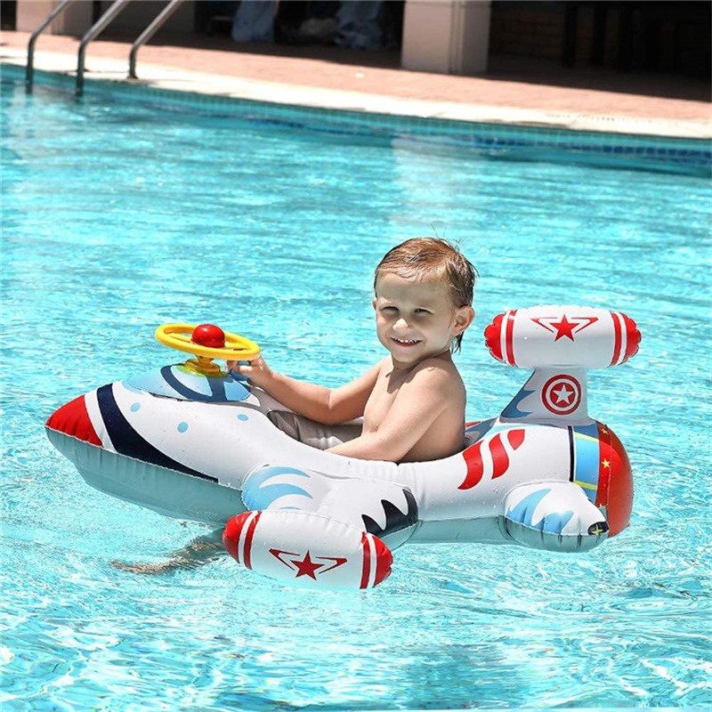 Verdikking Creative Aircraft, zwemring, opblaasbare kinderen zwemmen drijver, babyzitting ring