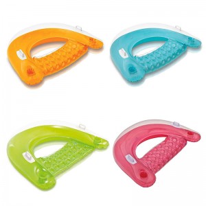 Hete PVC opblaasbaar recliner bank vlotter bed float buiten strandstoel