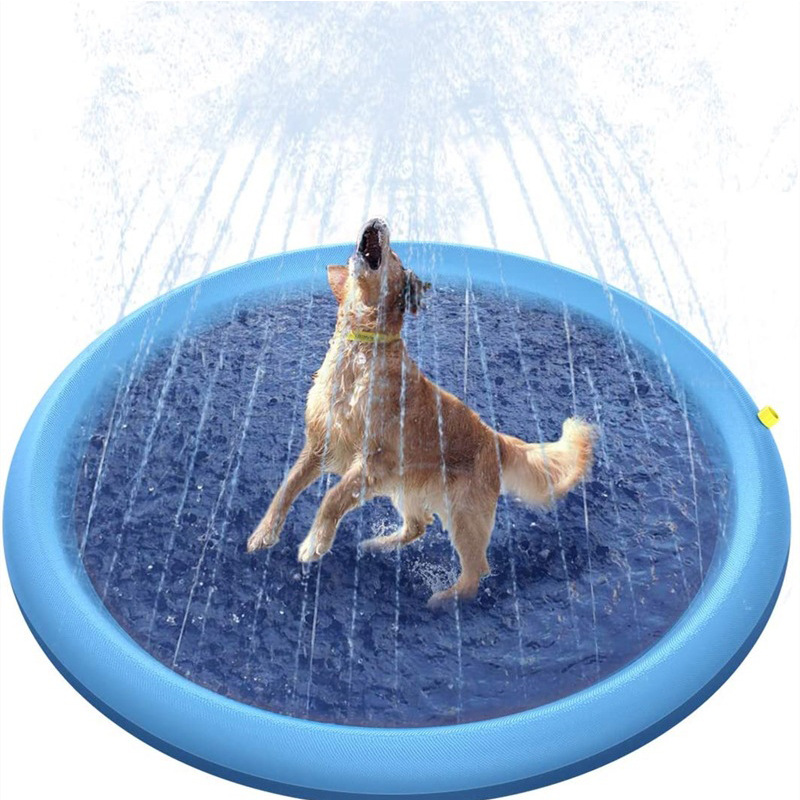 Opblaasbaar 170 cm hond Splash sprinkler pad buiten